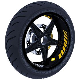 Çınar Extreme Gp Racing Reflektif Sarı İç Jant Şeridi Sticker