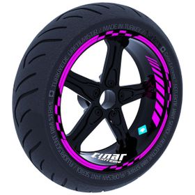 Çınar Extreme Gül Pembesi Moto GP İç Dış Jant Şeridi Takım Sticker