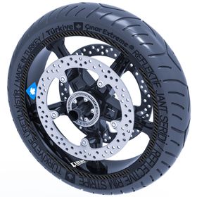 Çınar Extreme Karbon Fiber Dokulu 4 Parçalı Kesikli Jant Şeridi Sticker