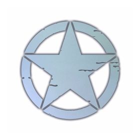 Çınar Extreme Küçük Boy Eskitilmiş Askeri Yıldız Reflektif Sticker