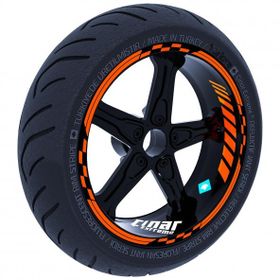 Çınar Extreme Moto GP Alev Turuncusu İç Jant Şeridi Sticker