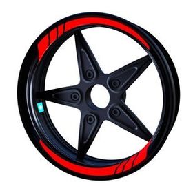 Çınar Extreme Moto GP Bayrak Kırmızı İç Jant Şeridi Sticker