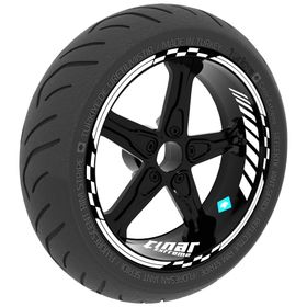 Çınar Extreme Moto Gp İç Dış Jant Şeridi Takım Sticker Reflektif Floresan Renkler