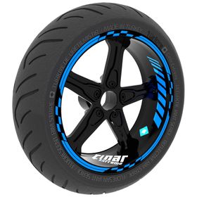 Çınar Extreme Moto Gp İç Dış Jant Şeridi Takım Sticker Reflektif Floresan Renkler
