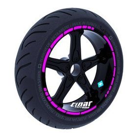 Çınar Extreme Moto GP Stili Gül Pembesi Jant Şeridi Sticker