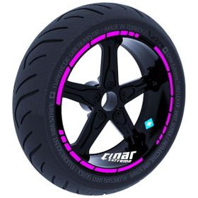 Çınar Extreme Moto GP Stili Gül Pembesi Jant Şeridi Sticker