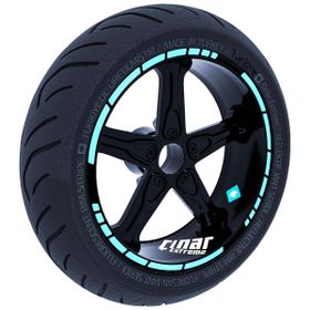 Çınar Extreme Moto GP Stili Nane Yeşili Jant Şeridi Sticker