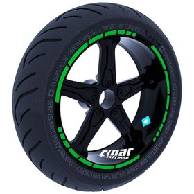 Çınar Extreme Moto GP Stili Orman Yeşili Jant Şeridi Sticker