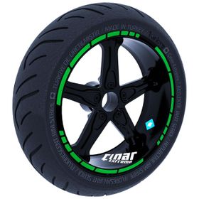 Çınar Extreme Moto GP Stili Orman Yeşili Jant Şeridi Sticker