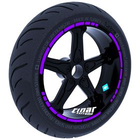 Çınar Extreme Moto GP Stili Patlıcan Moru Jant Şeridi Sticker