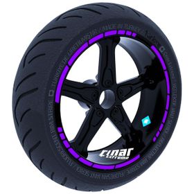 Çınar Extreme Moto GP Stili Patlıcan Moru Jant Şeridi Sticker