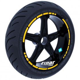 Çınar Extreme Moto GP Stili Reflektif Sarı Jant Şeridi Sticker