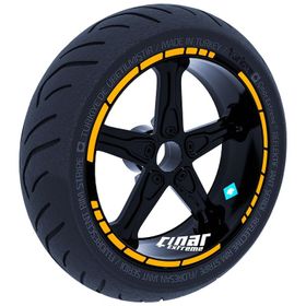 Çınar Extreme Moto GP Stili Taksi Sarısı Jant Şeridi Sticker
