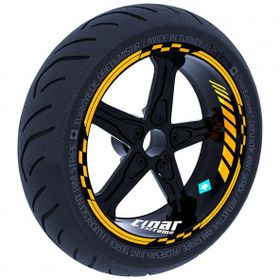 Çınar Extreme Moto GP Taksi Sarısı İç Jant Şeridi Sticker