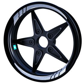 Çınar Extreme Moto GP Yaldızlı Gümüş İç Jant Şeridi Sticker