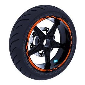 Çınar Extreme Moto GP Yarış Bayraklı Alev Turuncusu Jant Şeridi Sticker