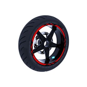 Çınar Extreme Moto GP Yarış Bayraklı Bayrak Kırmızı Jant Şeridi Sticker