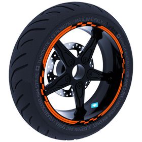 Çınar Extreme Moto Gp Yarış Bayraklı Jant Şeridi Sticker Reflektif Floresan Renkler