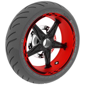 Çınar Extreme Moto GP Yarış Bayraklı Jet Siyah Jant Şeridi Sticker