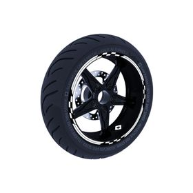 Çınar Extreme Moto GP Yarış Bayraklı Reflektif Gri Jant Şeridi Sticker