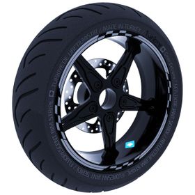 Çınar Extreme Moto GP Yarış Bayraklı Taş Grisi Jant Şeridi Sticker
