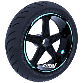 Çınar Extreme Nane Yeşili 4 Parçalı Keskin Jant Şeridi Sticker