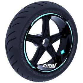 Çınar Extreme Nane Yeşili 4 Parçalı Keskin Jant Şeridi Sticker