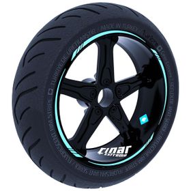 Çınar Extreme Nane Yeşili 4 Parçalı Keskin Jant Şeridi Sticker