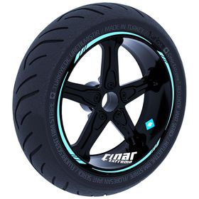 Çınar Extreme Nane Yeşili 4 Parçalı Keskin Jant Şeridi Sticker