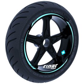 Çınar Extreme Nane Yeşili 4 Parçalı Keskin Jant Şeridi Sticker