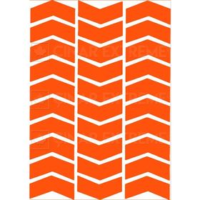 Çınar Extreme Ok Şeklinde Floresan Turuncu Sticker