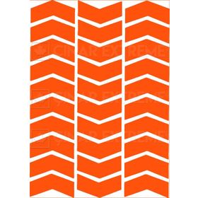 Çınar Extreme Ok Şeklinde Floresan Turuncu Sticker