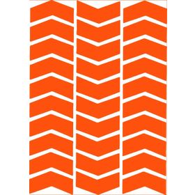 Çınar Extreme Ok Şeklinde Floresan Turuncu Sticker