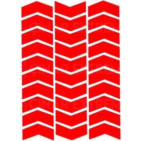 Çınar Extreme Ok Şeklinde Reflektif Kırmızı Sticker