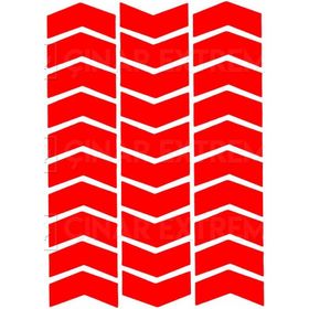 Çınar Extreme Ok Şeklinde Reflektif Kırmızı Sticker