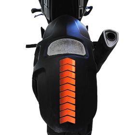 Çınar Extreme Ok Tasarımlı Alev Turuncusu Çamurluk Kask Sticker
