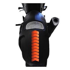 Çınar Extreme Ok Tasarımlı Alev Turuncusu Çamurluk Kask Sticker
