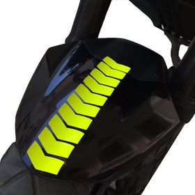 Çınar Extreme Ok Tasarımlı Floresan Sarı Çamurluk Kask Sticker