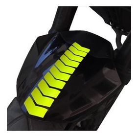 Çınar Extreme Ok Tasarımlı Floresan Sarı Çamurluk Kask Sticker