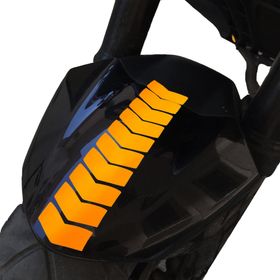 Çınar Extreme Ok Tasarımlı Floresan Turuncu Çamurluk Kask Sticker