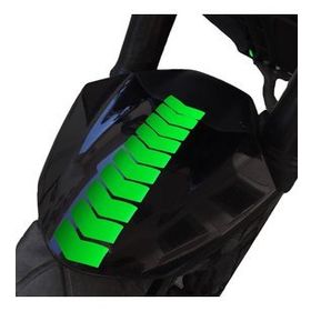 Çınar Extreme Ok Tasarımlı Floresan Yeşil Çamurluk Kask Sticker