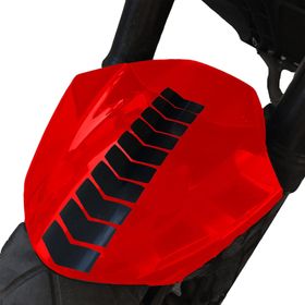 Çınar Extreme Ok Tasarımlı Jet Siyah Çamurluk Kask Sticker