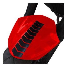 Çınar Extreme Ok Tasarımlı Jet Siyah Çamurluk Kask Sticker