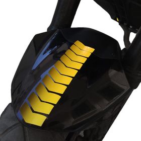 Çınar Extreme Ok Tasarımlı Limon Sarısı Çamurluk Kask Sticker