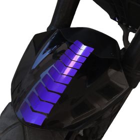 Çınar Extreme Ok Tasarımlı Patlıcan Moru Çamurluk Kask Sticker