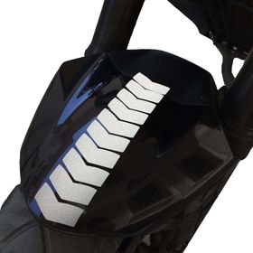 Çınar Extreme Ok Tasarımlı Reflektif Gri Çamurluk Kask Sticker