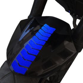 Çınar Extreme Ok Tasarımlı Reflektif Mavi Çamurluk Kask Sticker