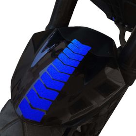 Çınar Extreme Ok Tasarımlı Reflektif Mavi Çamurluk Kask Sticker