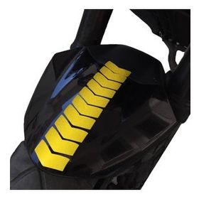 Çınar Extreme Ok Tasarımlı Reflektif Sarı Çamurluk Kask Sticker