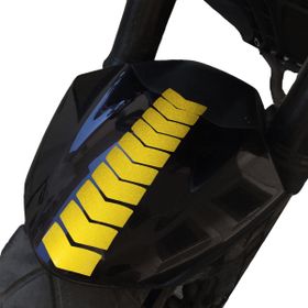 Çınar Extreme Ok Tasarımlı Reflektif Sarı Çamurluk Kask Sticker